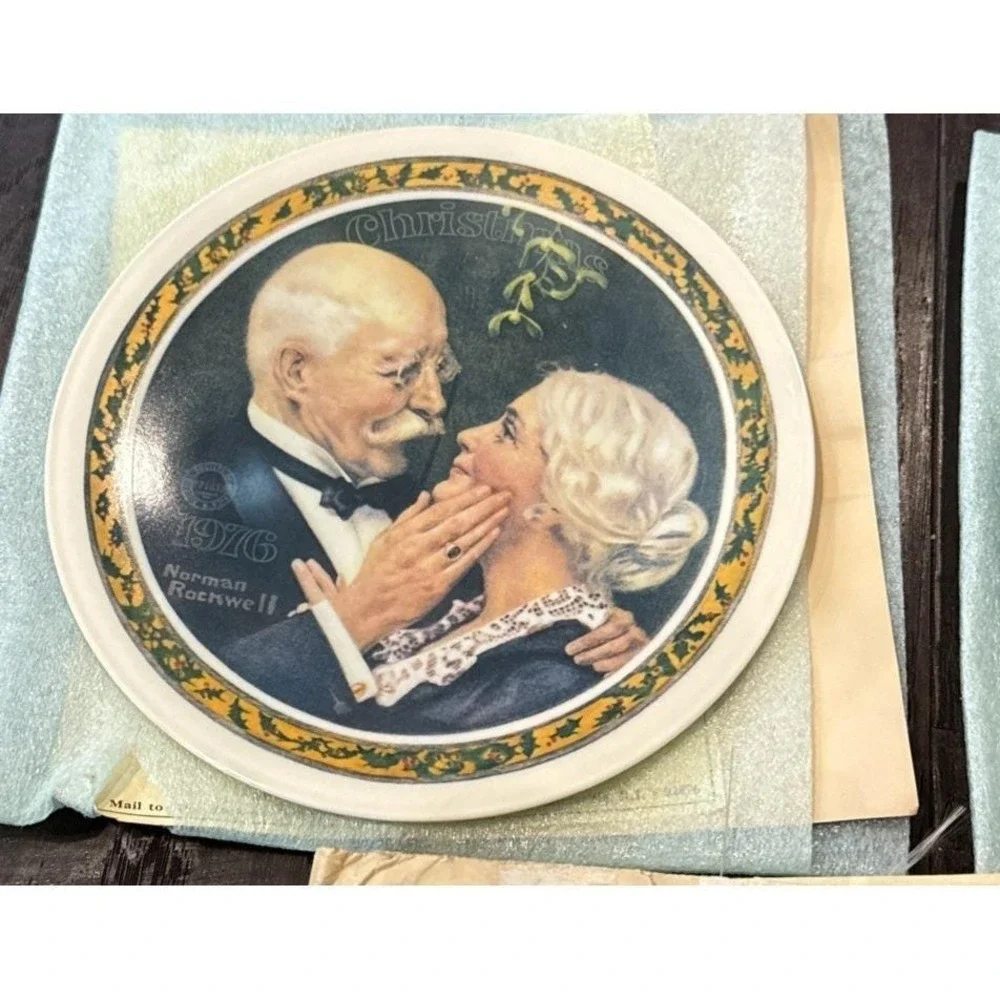Knowles Norman Rockwell Heritage Collection Plates Plate Set Of 3 Vintage